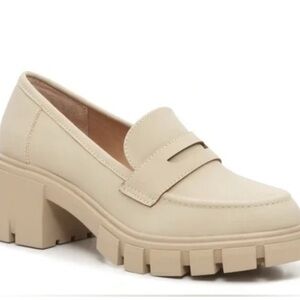 Sincerely Jules Cream Chunky Dylan Loafers